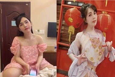 Em đào 2m5 nhảy lên cực kỳ phấn khích