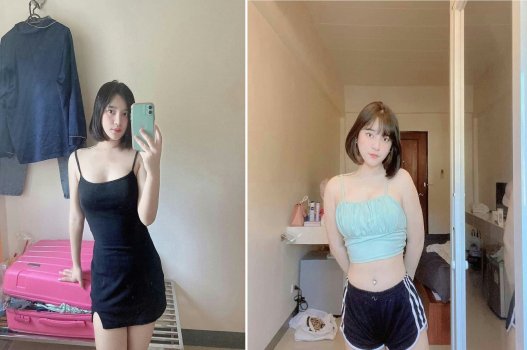 Em tóc ngắn dễ thương thích khám phá nhiều tư thế mới