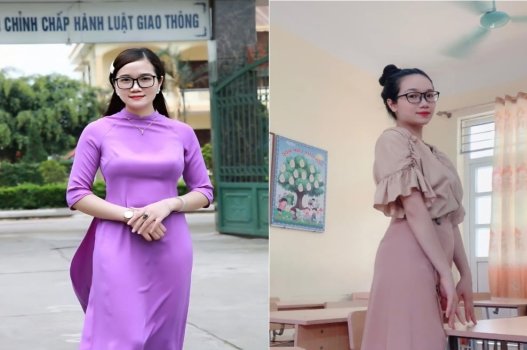 Giáo viên trẻ hưng phấn sau giờ học