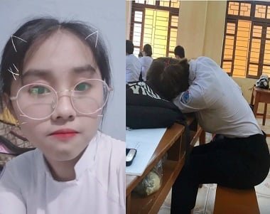 Em học sinh xinh đẹp, đã đeo kính không?